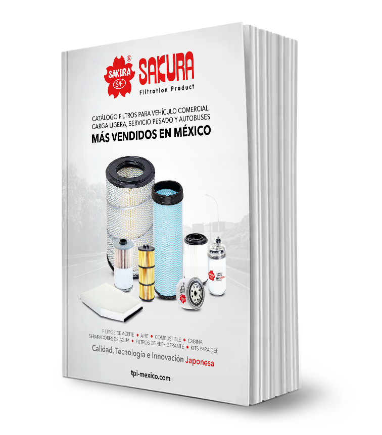 Catálogo 2025 de Filtros Sakura para Vehículos Comerciales, Carga Ligera, Servicio Pesado y Autobuses en México | Aplicaciones y Reemplazos OEM
