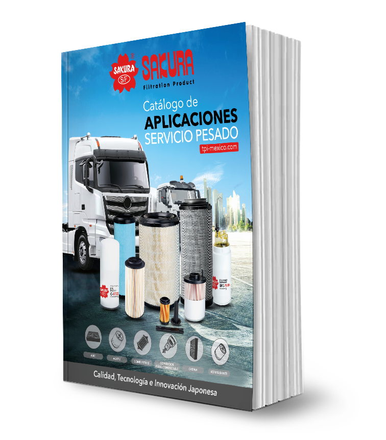 Consulta el Catálogo 2025 de Filtros Sakura para aplicaciones de servicio pesado (Heavy Duty).