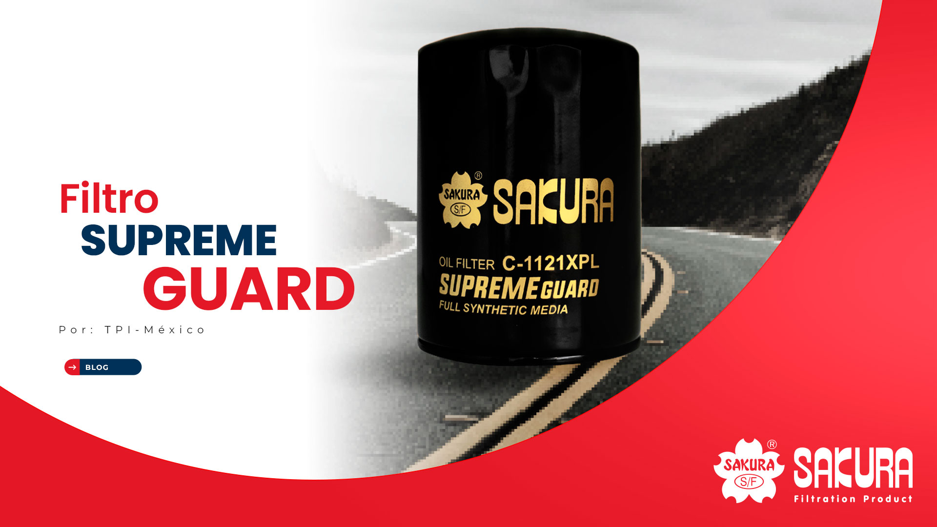 SAKURA SUPREME GUARD (Filtro de aceite sintético)