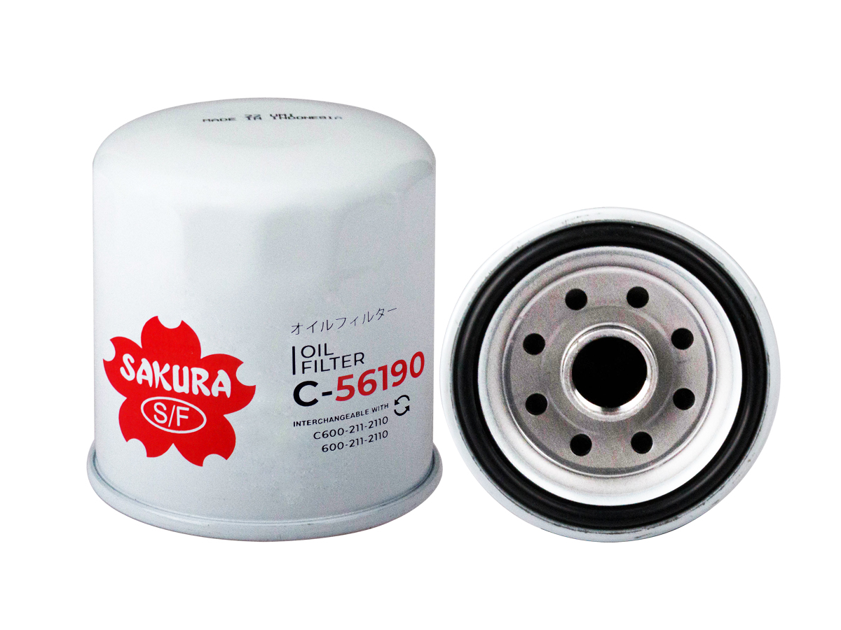 FILTRO DE ACEITE XCMG 800154595 C-56190 | P550939 LF16011 BT8409 57181 | SAKURA FILTER