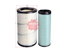 FILTRO DE AIRE WEICHAI 612600114993 A-9975-S | SAKURA FILTER