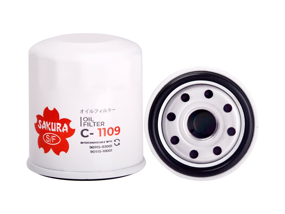 FILTRO DE ACEITE TOYOTA 90915-03001 C-1109 | FF4967 GP-157 OF-4386 W 68/3 | SAKURA FILTER