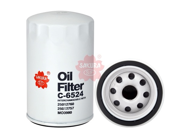 FILTRO DE ACEITE GENERAL MOTORS 25012760 C-6524 | PH3980 GP-40 GP-3980 OF-3980 ML1007 No | SAKURA FILTER