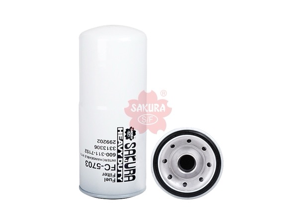 FILTRO DE COMBUSTIBLE CUMMINS 299202 , 3313306 , KOMATSU : 600-311-7110 , 600-311-7152 FC-5703 | P550202 FF202 BF596 33116 | SAKURA FILTER