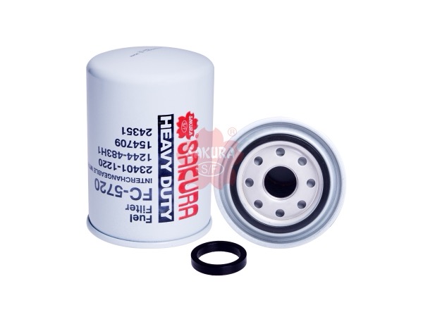 FILTRO DE COMBUSTIBLE CUMMINS 154709 , 3315804 , 3315844 , CAT : 3I1143 , 9Y-4402 FC-5720 | P550105 FF105 BF957 33109 | SAKURA FILTER