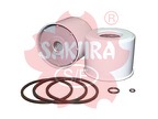 FILTRO SEPARADOR AGUA COMBUSTIBLE PERKINS 26550005 SFC-51170 | P502420 FF5788 BF9915 WF10488 | SAKURA FILTER